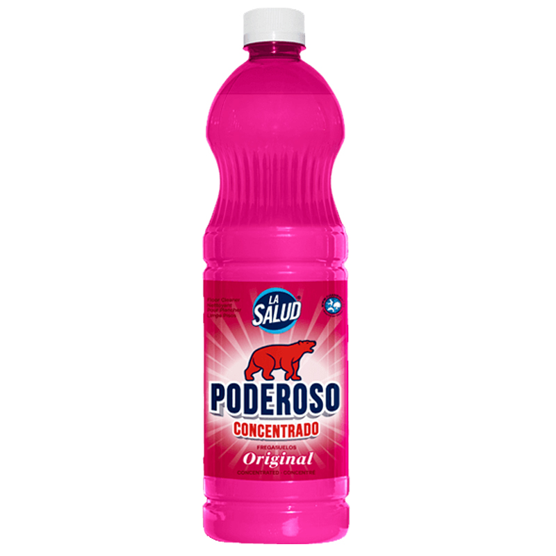 La Salud Poderoso Concentrated Floor Cleaner 1L - Original Pink